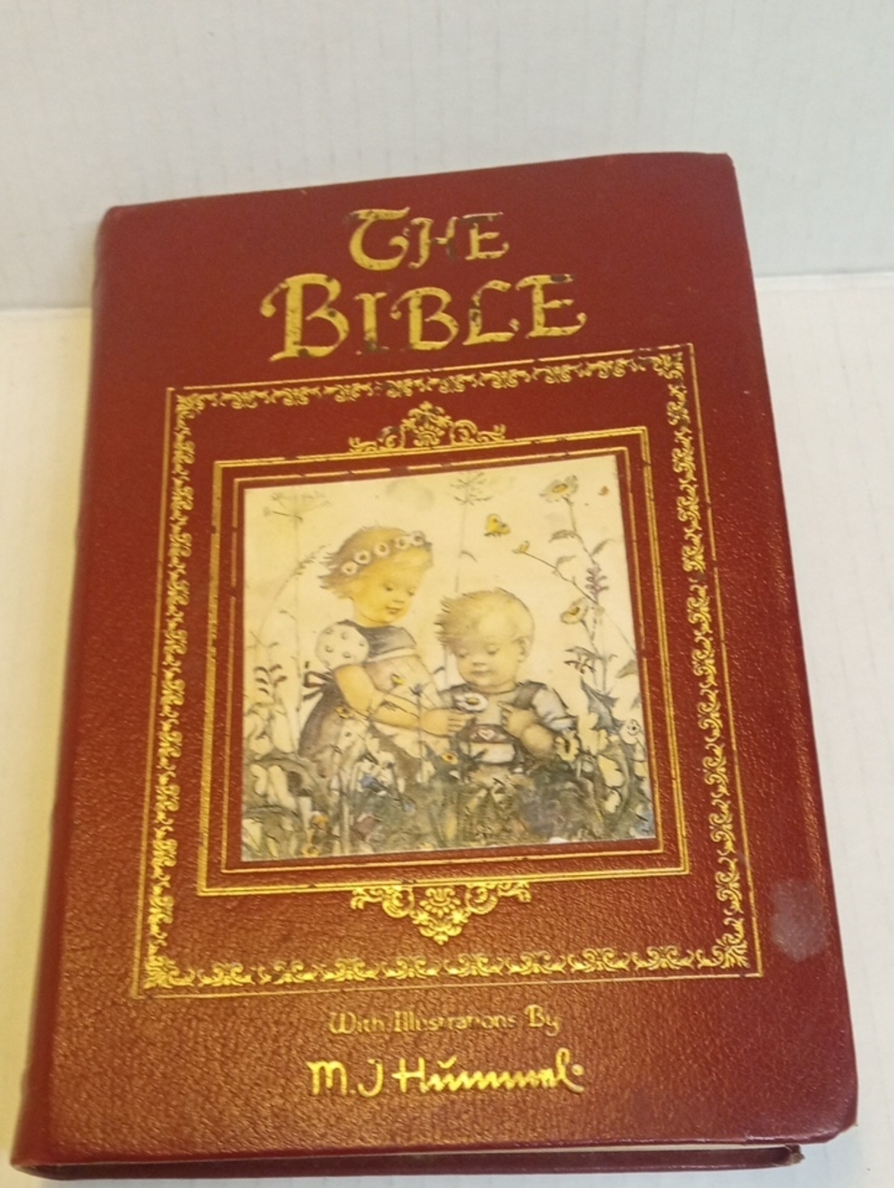NKJV M I Hummel Illustrated Bible Burgundy Leather Edition Easton Press 1995
